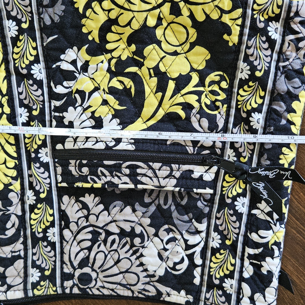 Vera Bradley Yellow and Black Crossbody Bag with Quilted Design - Picture 5 of 7